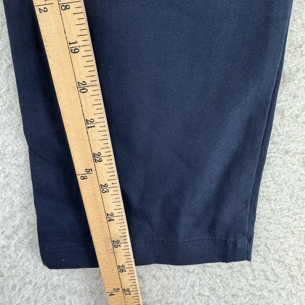 Old Navy Chino Pants Boys 12 Navy Blue Built In Flex‎ Cotton Straight Leg NEW